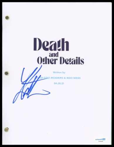 LAUREN PATTEN “DEATH AND OTHER DETAILS” AUTOGRAPH SIGNED FULL PILOT SCRIPT ACOA COLLECTIBLE MEMORABILIA