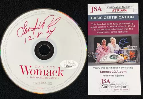 LEE ANN WOMACK SIGNED THE SEASON FOR ROMANCE CD JSA COA COLLECTIBLE MEMORABILIA