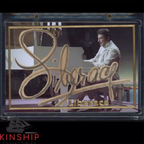 LIBERACE SIGNED CUT CUSTOM CARD JSA COA RARE MUSIC AUTO Z1840 COLLECTIBLE MEMORABILIA