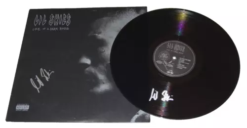 LIL SKIES SIGNED (LIFE OF A DARK ROSE) VINYL RECORD ALBUM LP BECKETT BAS BN71178 COLLECTIBLE MEMORABILIA