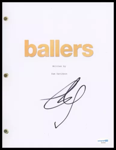 LONDON BROWN “BALLERS” AUTOGRAPH SIGNED ‘REGGIE’ PILOT EPISODE SCRIPT ACOA COLLECTIBLE MEMORABILIA