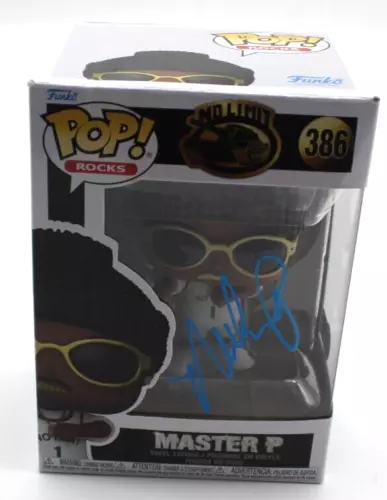 MASTER P NO LIMIT 386 PERCY MILLER SIGNED FUNKO POP W/BECKETT BP30249 SWAP COLLECTIBLE MEMORABILIA