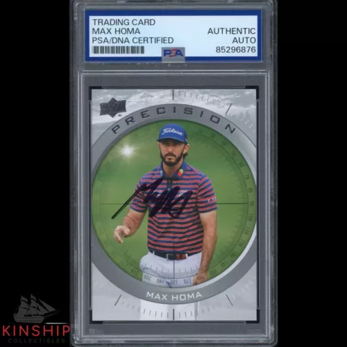 MAX HOMA SIGNED 2024 UPPER DECK PRECISION TRADING CARD PSA DNA SLAB GOLF C3315 COLLECTIBLE MEMORABILIA