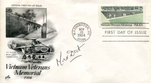NGUYEN MAX DAT SOUTH VIETNAMESE FIGHTER PILOT HANOI HILTON SIGNED AUTOGRAPH FDC COLLECTIBLE MEMORABILIA