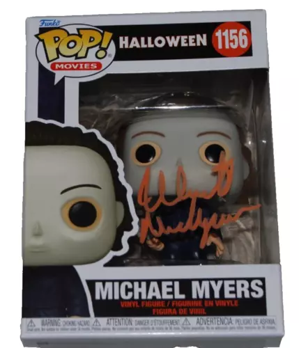 NICK CASTLE SIGNED (HALLOWEEN MICHAEL MYERS FUNKO POP #1156 BECKETT BAS 1W002749 COLLECTIBLE MEMORABILIA