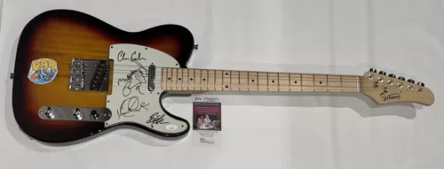 O.A.R. SIGNED SUNBURST ELECTRIC GUITAR MARC ROBERGE 6X OAR JSA COA COLLECTIBLE MEMORABILIA