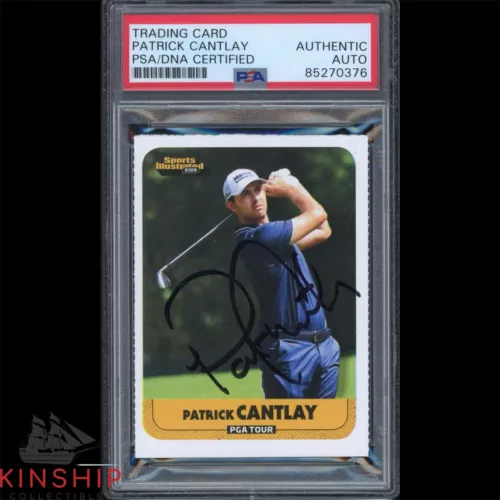 PATRICK CANTLAY SIGNED 2021 SPORTS ILLUSTRATED KIDS ROOKIE CARD PSA AUTO C3216 COLLECTIBLE MEMORABILIA