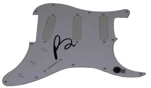 PATRICK CARNEY SIGNED (THE BLACK KEYS) ELECTRIC PICK GUARD BECKETT BAS BP30738 COLLECTIBLE MEMORABILIA