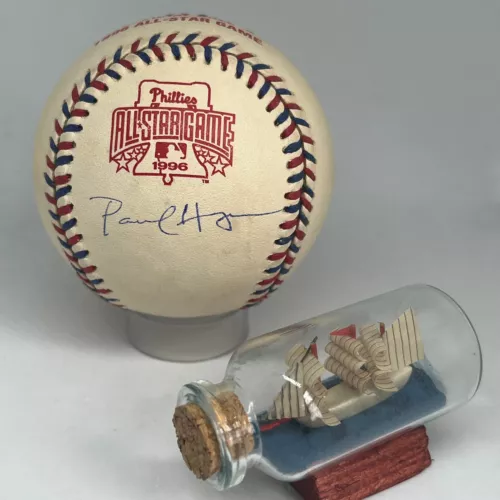 PAUL HAGEN SIGNED RAWLINGS 1996 ALL STAR LOGO BASEBALL JSA COA HOF SPINK A3315 COLLECTIBLE MEMORABILIA