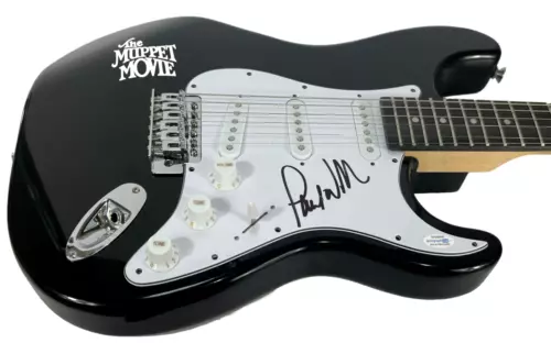 PAUL WILLIAMS THE MUPPET MOVIE SIGNED AUTOGRAPH ELECTRIC GUITAR ACOA COA COLLECTIBLE MEMORABILIA