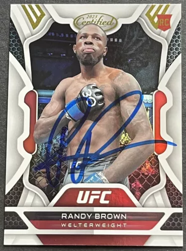RANDY BROWN SIGNED AUTOGRAPHED 2023 CHRONICLES CERTIFIED UFC BASE CARD BECKETT COLLECTIBLE MEMORABILIA