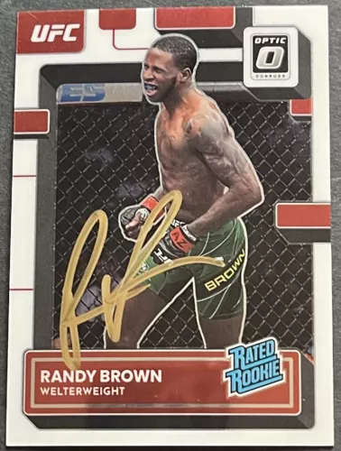 RANDY BROWN SIGNED AUTOGRAPHED 2023 DONRUSS OPTIC BASE CARD BECKETT COA COLLECTIBLE MEMORABILIA