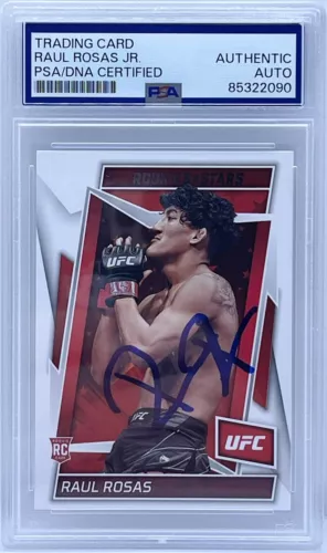 RAUL ROSAS JR SIGNED 2023 CHRONICLES ROOKIE & STARS UFC ROOKIE PSA/DNA SLABBED COLLECTIBLE MEMORABILIA