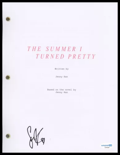 SEAN KAUFMAN “THE SUMMER I TURNED PRETTY” AUTOGRAPH SIGNED PILOT SCRIPT B ACOA COLLECTIBLE MEMORABILIA
