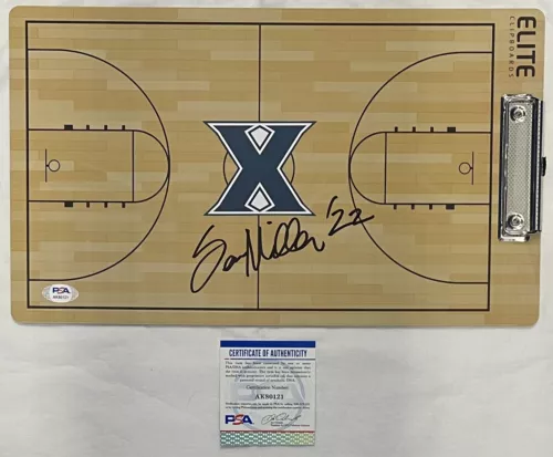 SEAN MILLER SIGNED AUTOGRAPHED XAVIER MUSKETEERS COACHES CLIPBOARD PSA/DNA COLLECTIBLE MEMORABILIA
