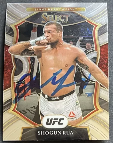 SHOGUN RUA SIGNED AUTOGRAPHED 2021 SELECT UFC BASE CARD BECKETT COA COLLECTIBLE MEMORABILIA