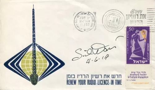 SID DAVIS JFK ASSASSINATION JOURNALIST RADIO REPORTER MOTORCADE SIGNED AUTOGRAPH COLLECTIBLE MEMORABILIA