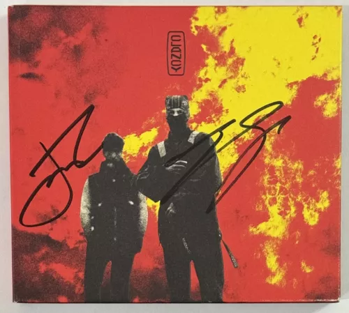 SIGNED 21 TWENTY ONE PILOTS CLANCY CD COVER & CD BECKETT BAS COA AUTOGRAPHED COLLECTIBLE MEMORABILIA