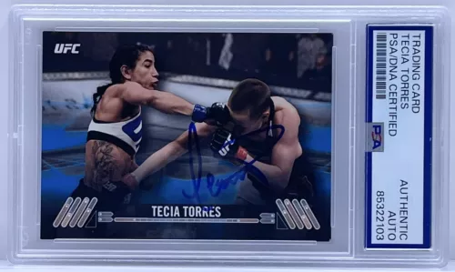 TECIA TORRES SIGNED AUTOGRAPHED 2017 TOPPS ROOKIE CARD PSA/DNA SLABBED #D /99 COLLECTIBLE MEMORABILIA