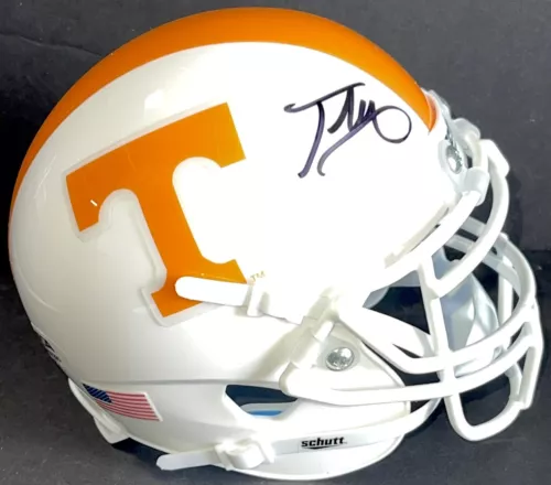 TEE MARTIN SIGNED AUTOGRAPHED TENNESSEE VOLUNTEERS MINI HELMET PSA/DNA COLLECTIBLE MEMORABILIA