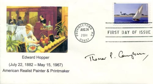 THOMAS P. CAMPBELL METROPOLITAN MUSEUM OF ART DIRECTOR SIGNED AUTOGRAPH FDC COLLECTIBLE MEMORABILIA