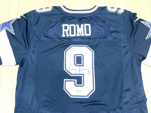 TONY ROMO HAND SIGNED DALLAS COWBOYS MINI HELMET QUARTERBACK BECKETT BAS CERT