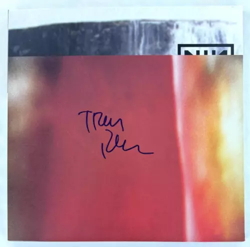 TRENT REZNOR SIGNED AUTOGRAPH ALBUM VINYL RECORD NIN THE DOWNWARD SPIRAL JSA COA COLLECTIBLE MEMORABILIA