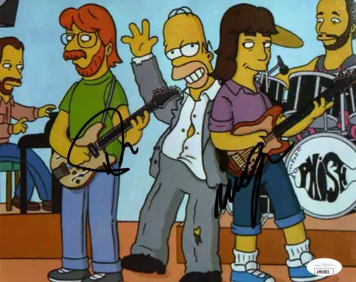 TREY ANASTASIO & MIKE GORDON PHISH SIGNED AUTOGRAPH 8×10 PHOTO SIMPSONS JSA COA COLLECTIBLE MEMORABILIA