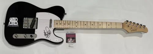 TYSON RITTER SIGNED BLACK ELECTRIC GUITAR THE ALL AMERICAN REJECTS JSA COA COLLECTIBLE MEMORABILIA