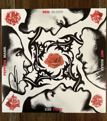 ‘CHAD SMITH’ ‘RED HOT CHILI PEPPERS’ SIGNED VINYL ALBUM ‘BLOOD SUGAR SEX MAGIK’ COLLECTIBLE MEMORABILIA