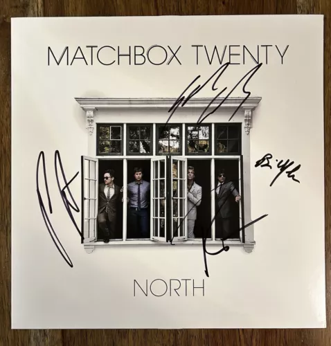 ‘MATCHBOX TWENTY’ 20 FULL BAND SIGNED ‘NORTH’ VINYL ALBUM ROB THOMAS +3 COLLECTIBLE MEMORABILIA