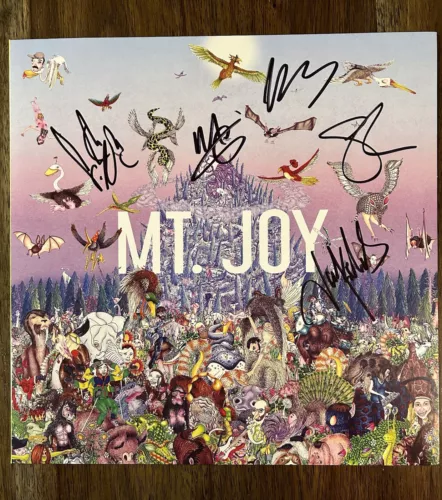 ‘MT. JOY’ FULL BAND SIGNED VINYL ALBUM ‘REARRANGE US’ MATT QUINN +4 COLLECTIBLE MEMORABILIA