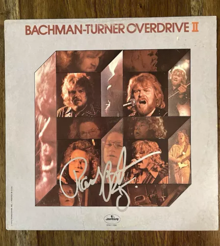 ‘RANDY BACHMAN’ SIGNED VINYL ALBUM ‘BACHMAN-TURNER OVERDRIVE II’ PROOF COLLECTIBLE MEMORABILIA