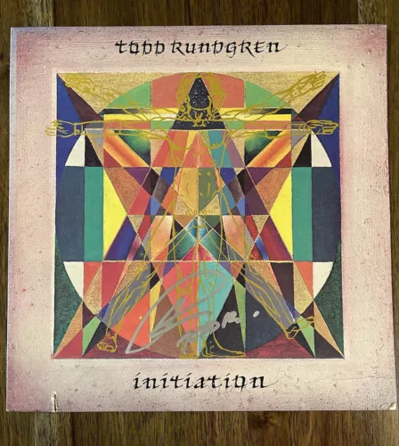 ‘TODD RUNDGREN’ SIGNED VINYL ALBUM ‘INITIATION’ AUTOGRAPH COLLECTIBLE MEMORABILIA