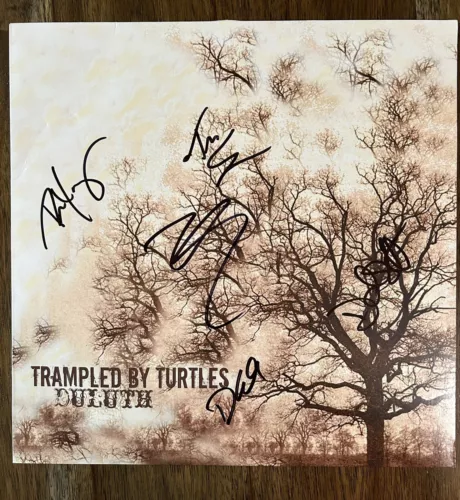 ‘TRAMPLED BY TURTLES’ BLUEGRASS BAND SIGNED VINYL ALBUM ‘DULUTH’ COLLECTIBLE MEMORABILIA