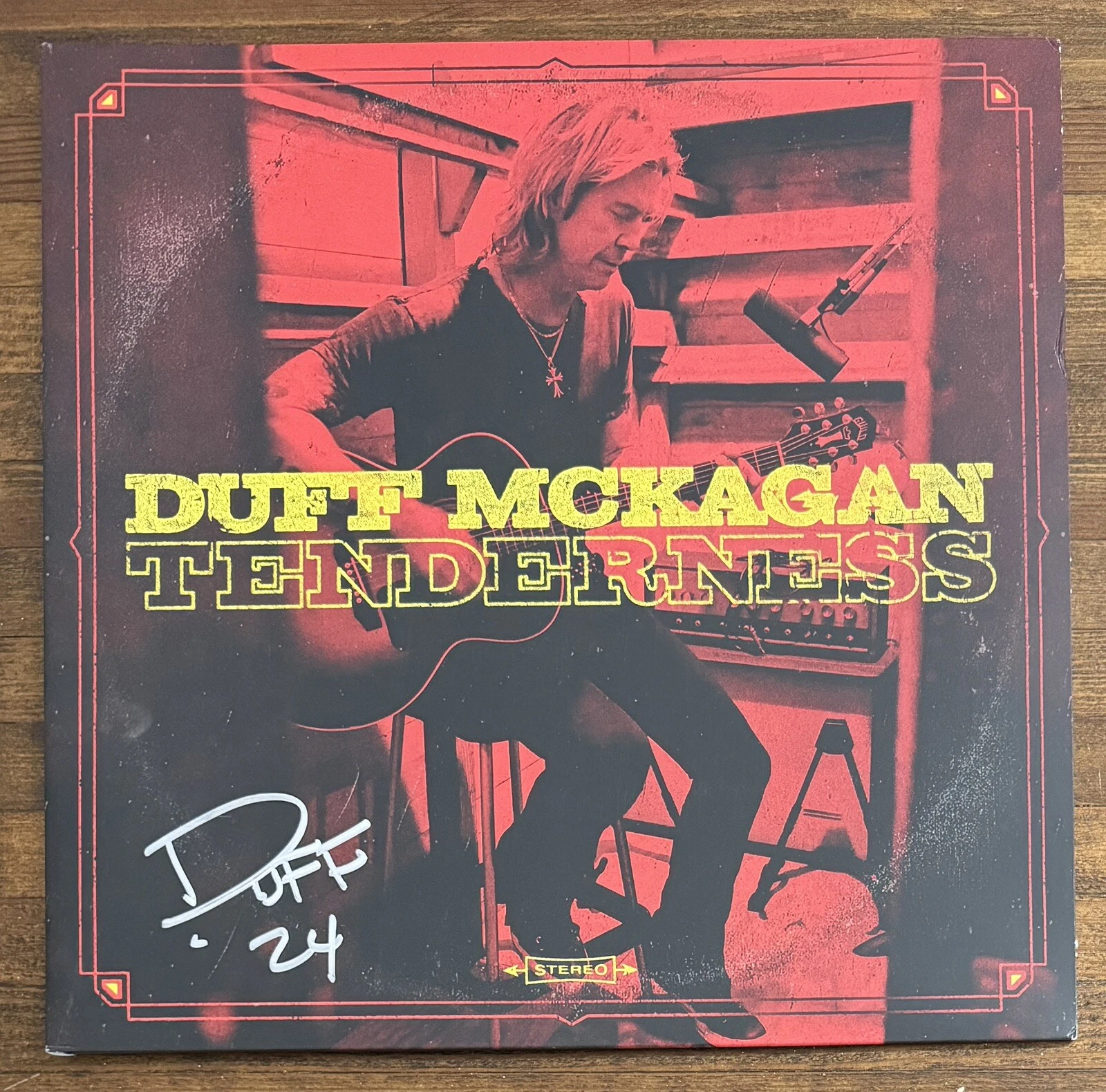 Duff McKagan Guns N Roses SIGNED Tenderness Vinyl LP Autographed PSA DNA COA