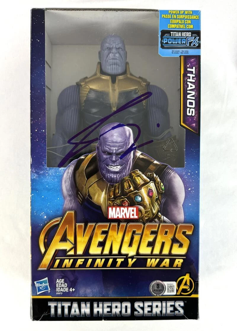 Josh Brolin Signed Autograph Avengers Titan Hero Series Thanos Action Figure BAS