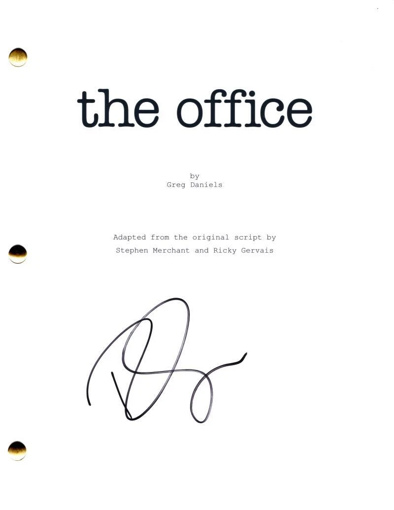 Ricky Gervais Signed Autograph The Office Full Pilot Script Screenplay - Creator