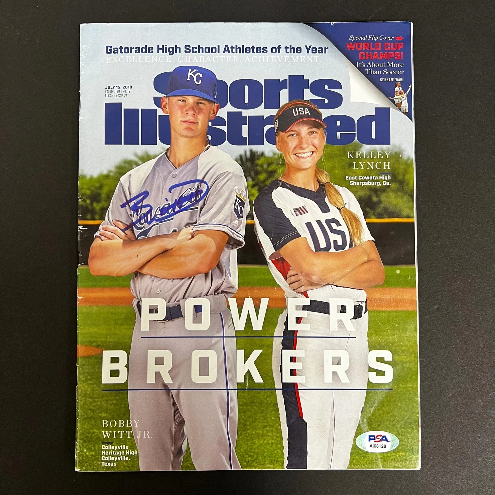 BOBBY WITT JR. SIGNED MAGAZINE PSA/DNA KANSAS CITY AUTOGRAPHED COLLECTIBLE MEMORABILIA