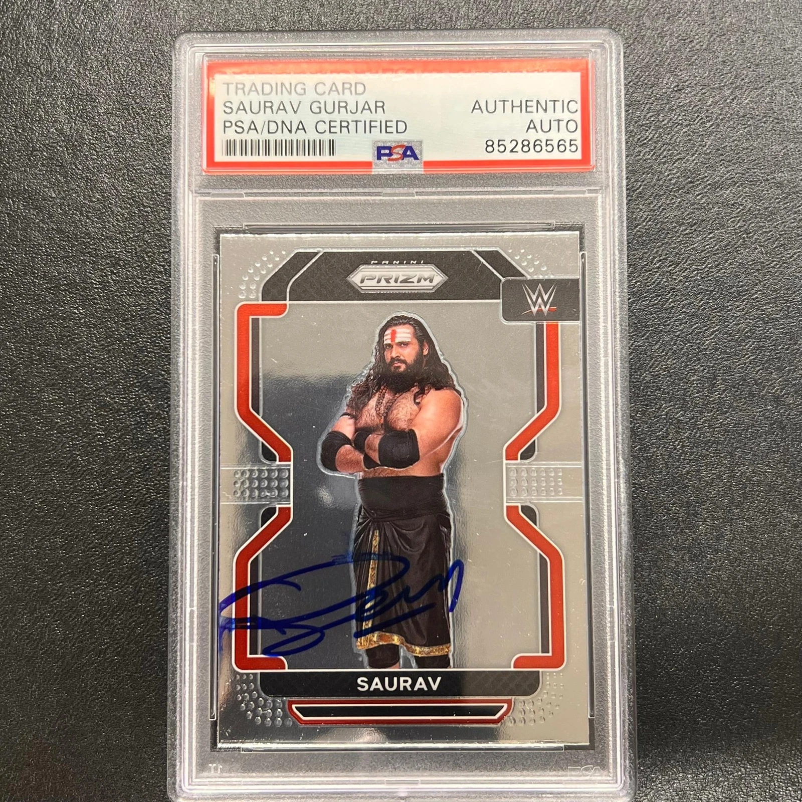 2022 Panini Prizm NXT 2.0 #103 Saurav Gurjar Signed Card PSA/DNA Slabbed AUTO WW