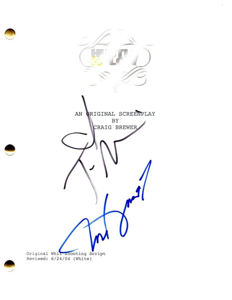 Terrence Howard & Taryn Manning Signed Autograph Hustle & Flow Full Movie Script
