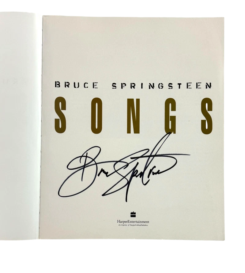Bruce Springsteen Signed Autograph Songs Book - Born in the USA Singer JSA COA