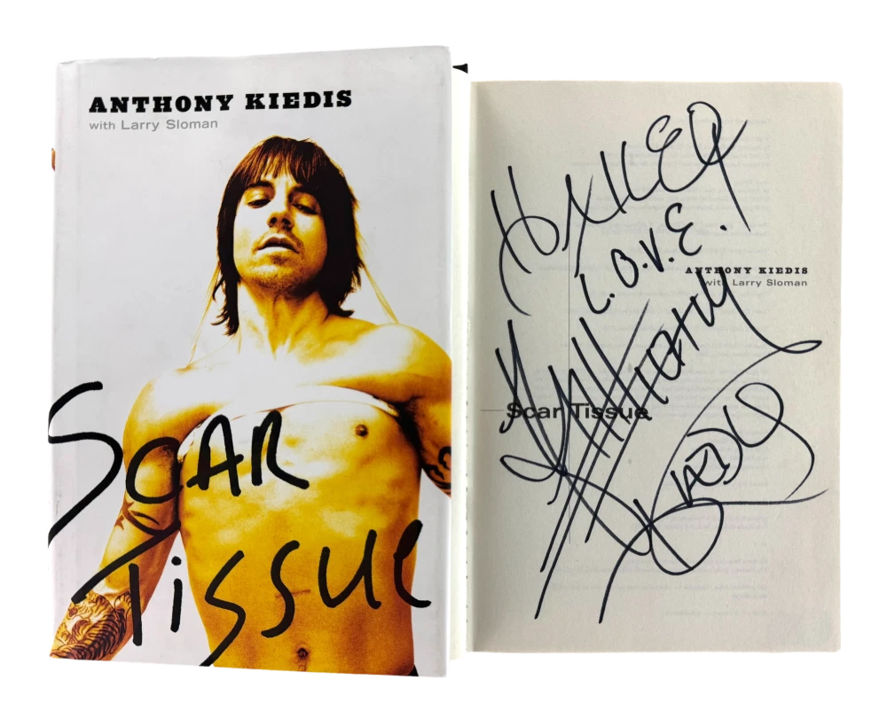 Anthony Kiedis Red Hot Chili Peppers Signed Autograph Scar Tissue Book Beckett