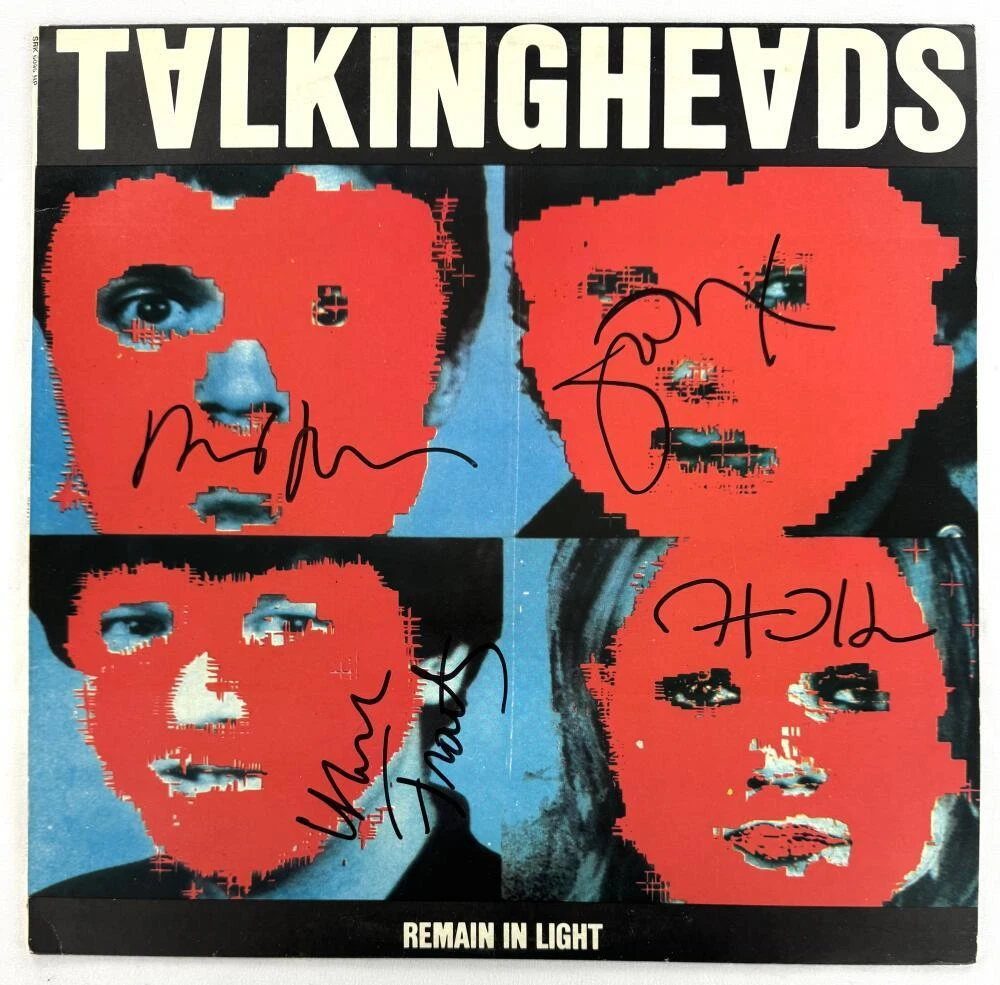 Talking Heads Band Complete Signed Autograph Album Vinyl Record David Byrne JSA