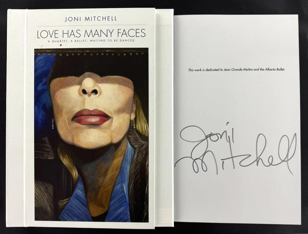 Joni Mitchell Signed Autograph Love Has Many Faces Book - Mingus Blue w/ JSA COA