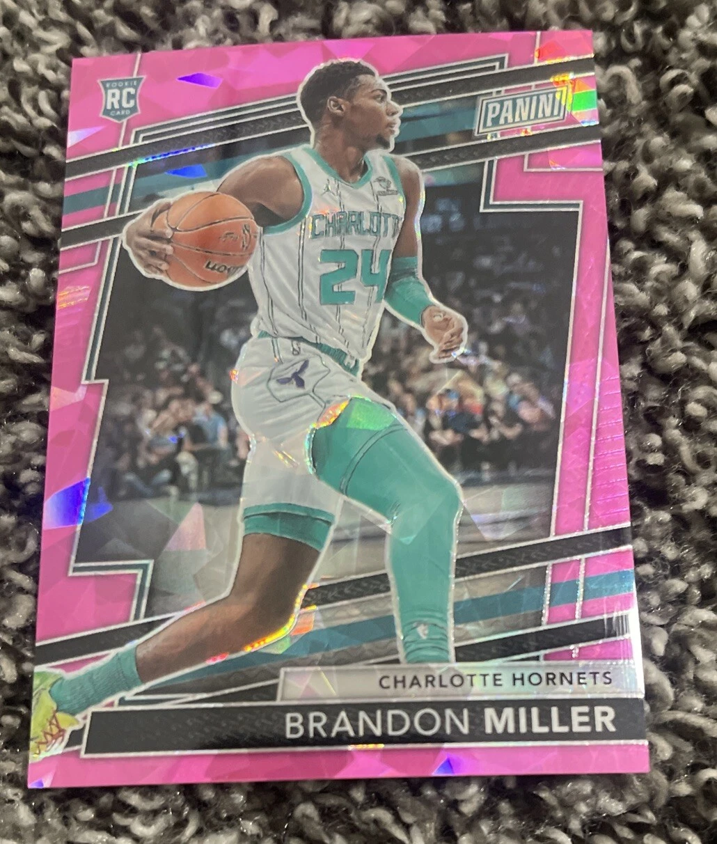 2024 Panini National VIP Brandon Miller Pink Cracked Ice /88 - Hornets