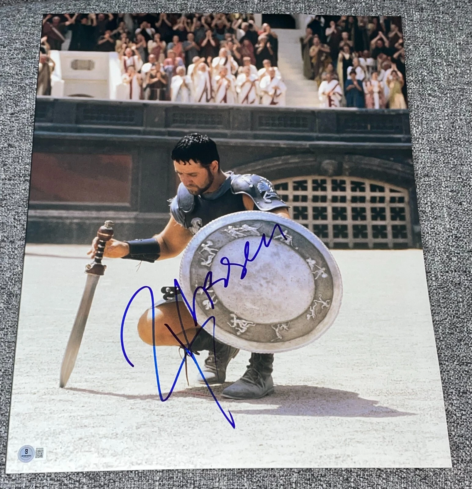 Russell Crowe Signed Autograph 16x20 Photo Authentic Gladiator Maximus Beckett B