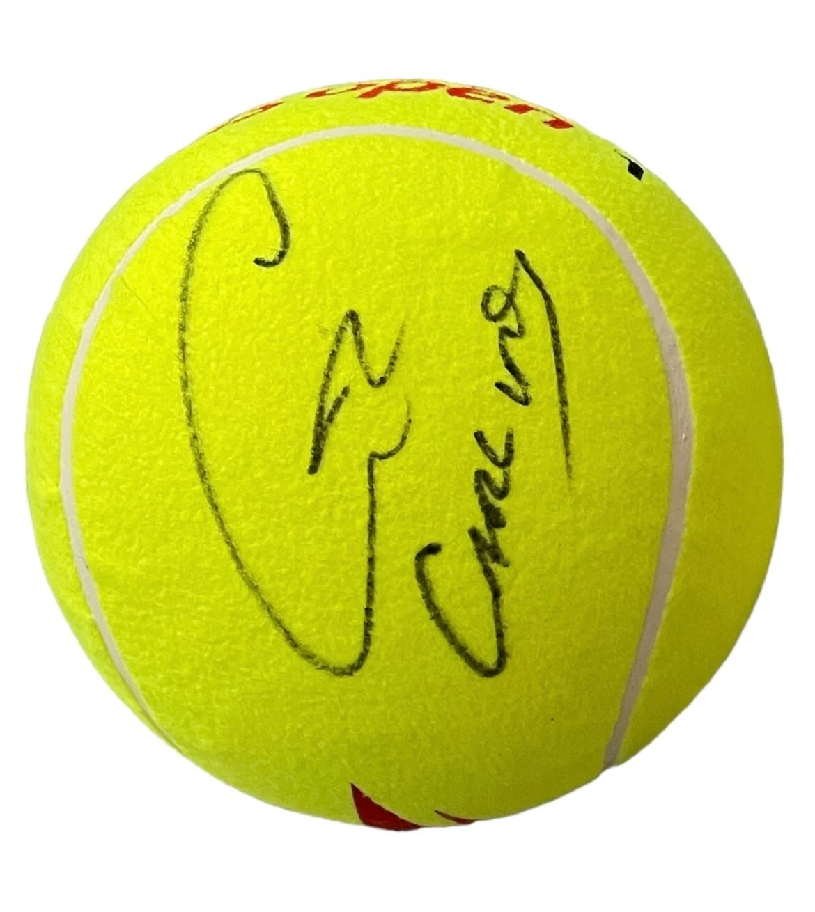Carlos Alcaraz Signed Autograph Large Jumbo US Open Official Tennis Ball Beckett
