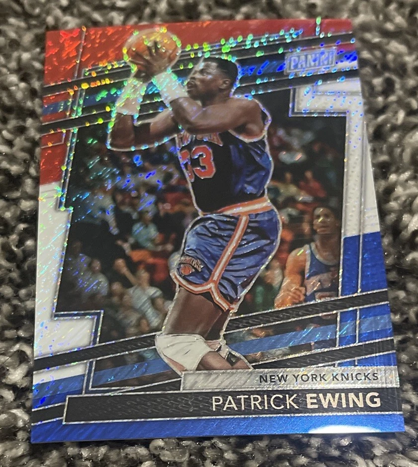 2024 Panini National VIP Gold Packs - Patrick Ewing Red, White & Blue Prizm /25
