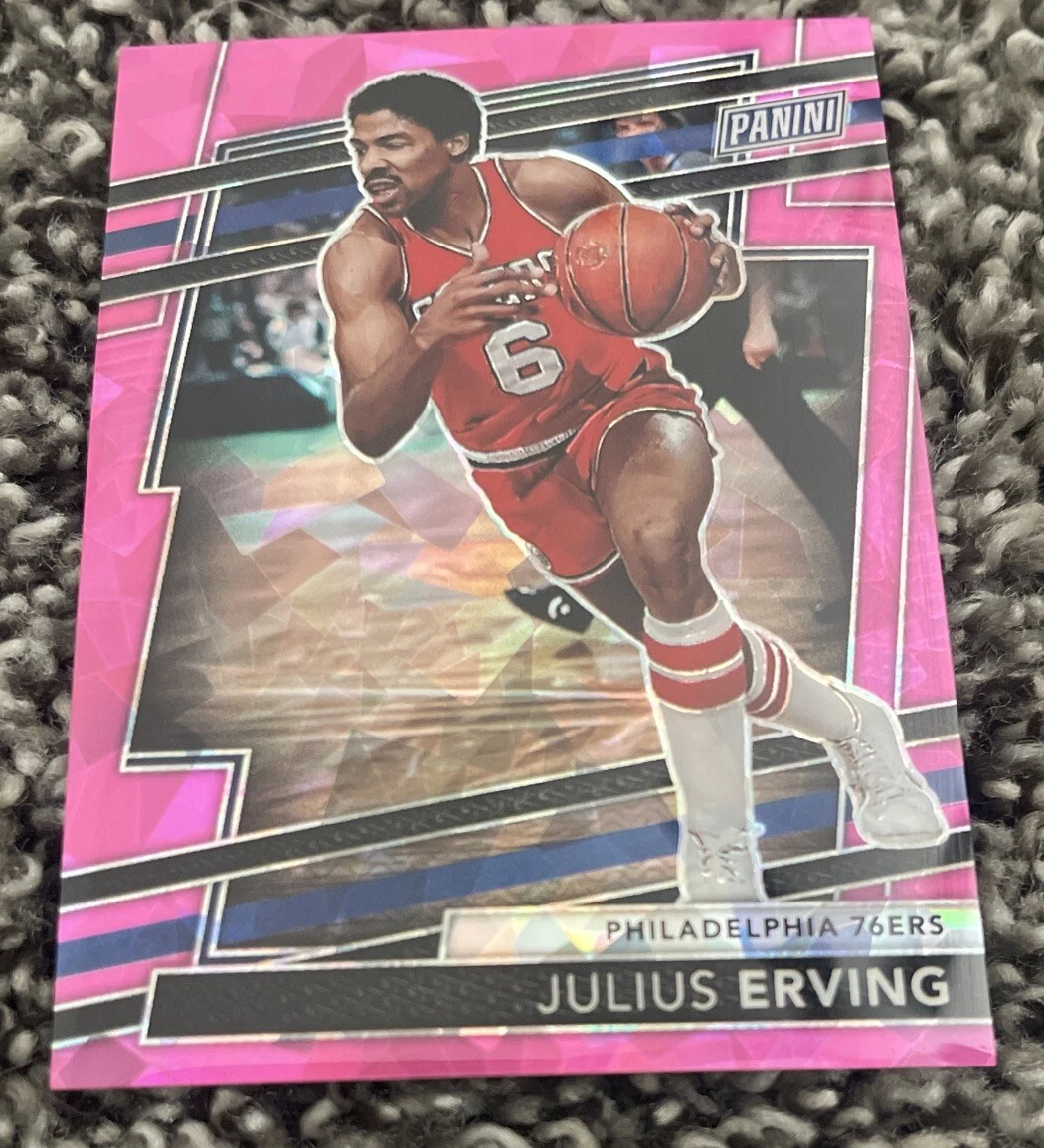 2024 Panini The National VIP Gold Packs Julius Erving Pink Ice 34/88